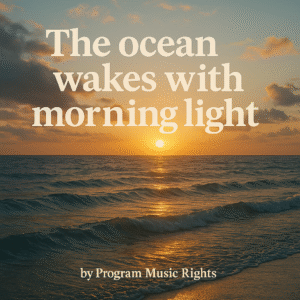 The ocean wakes with morning light