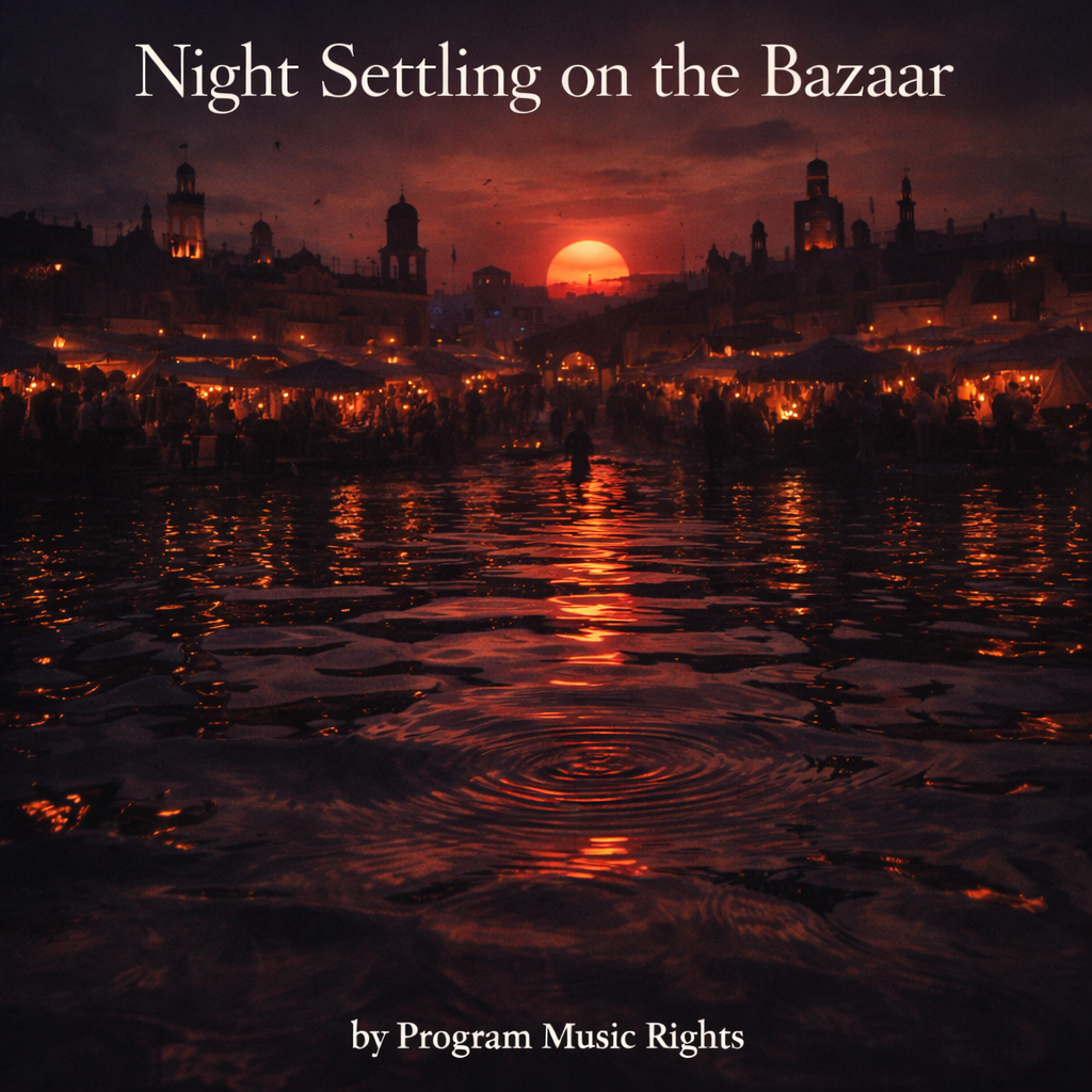 Night Settling on the Bazaar
